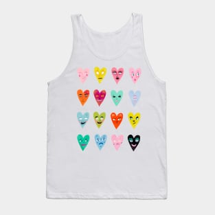 Love hearts animals Tank Top